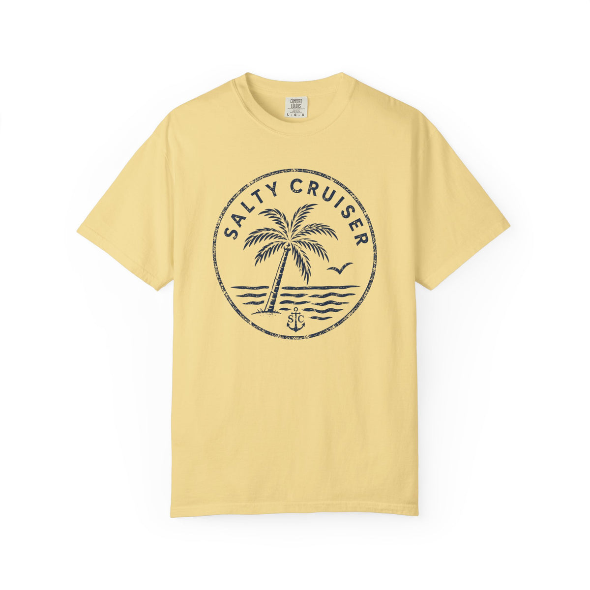 Salty Cruiser Coastal Palm Badge Tee