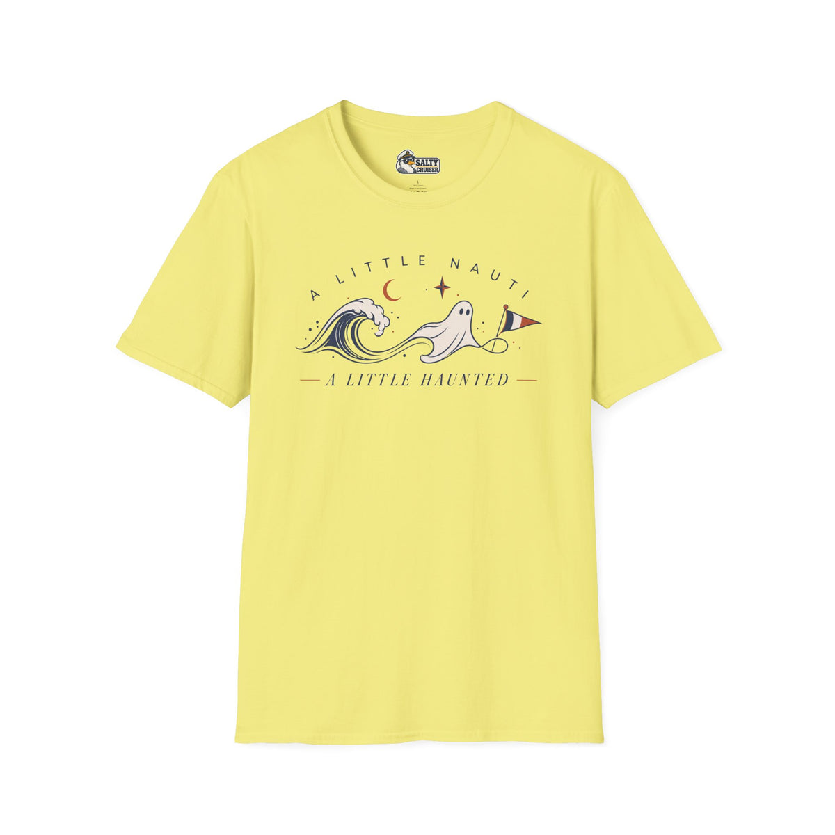 A Little Nauti A Little Haunted Ghost Wave Cruise Tee