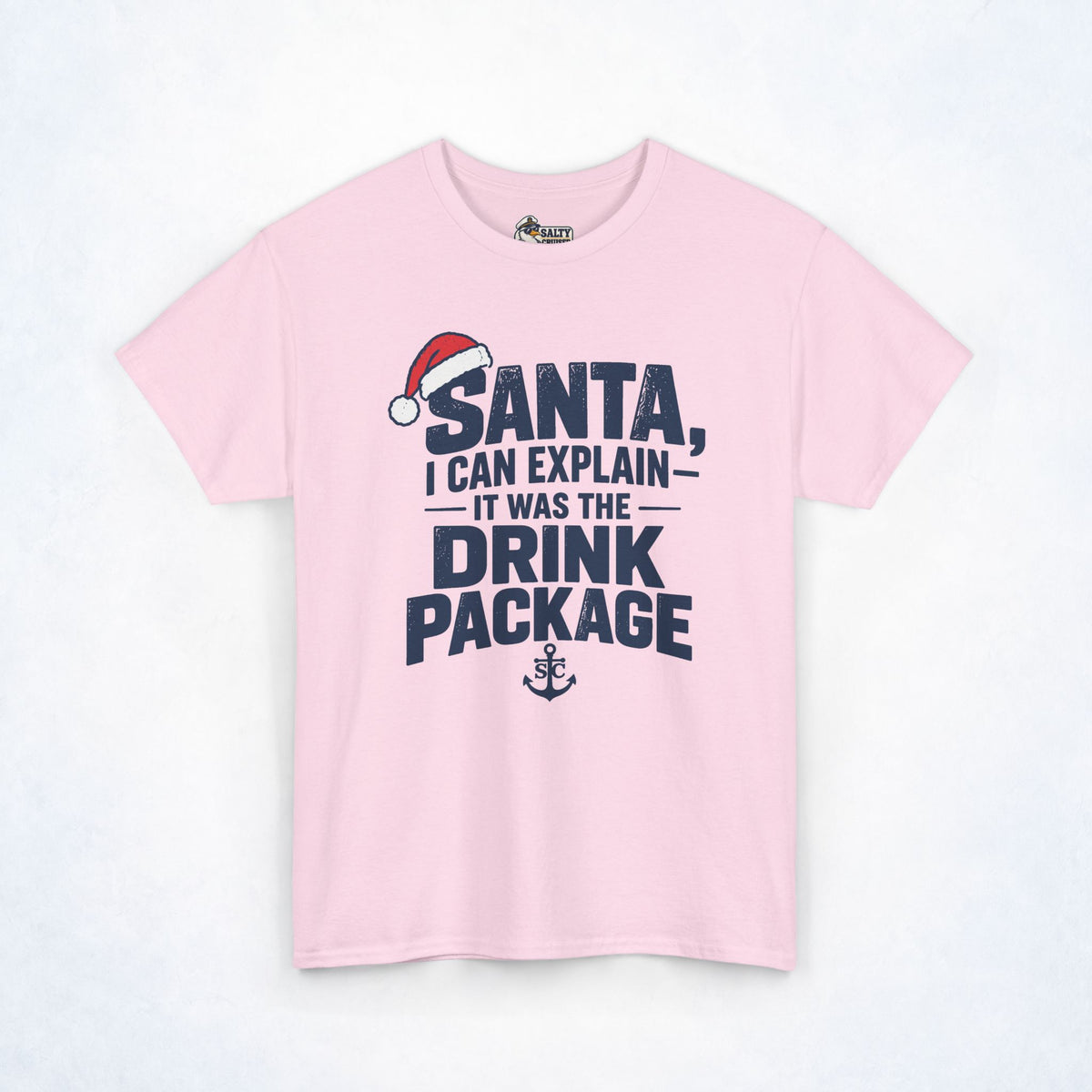 Santa, I Can Explain Drink Package Christmas Tee