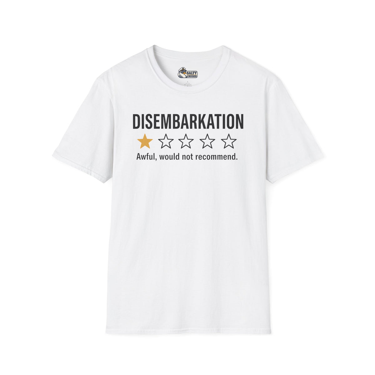 Disembarkation One-Star Review Cruise Tee