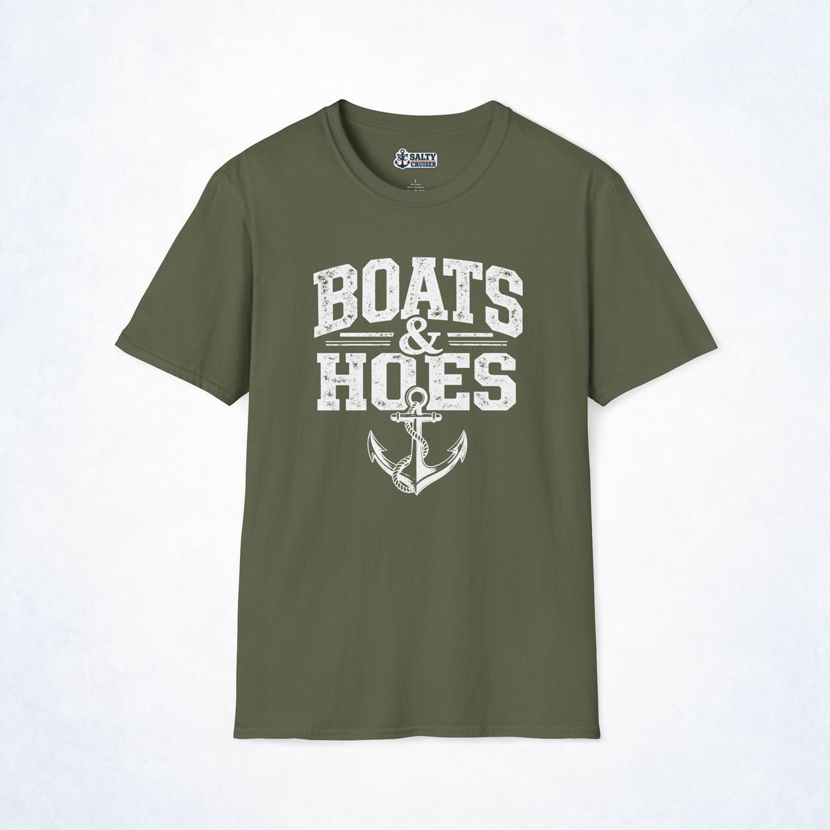 Boats & Hoes Vintage Anchor Graphic Tee