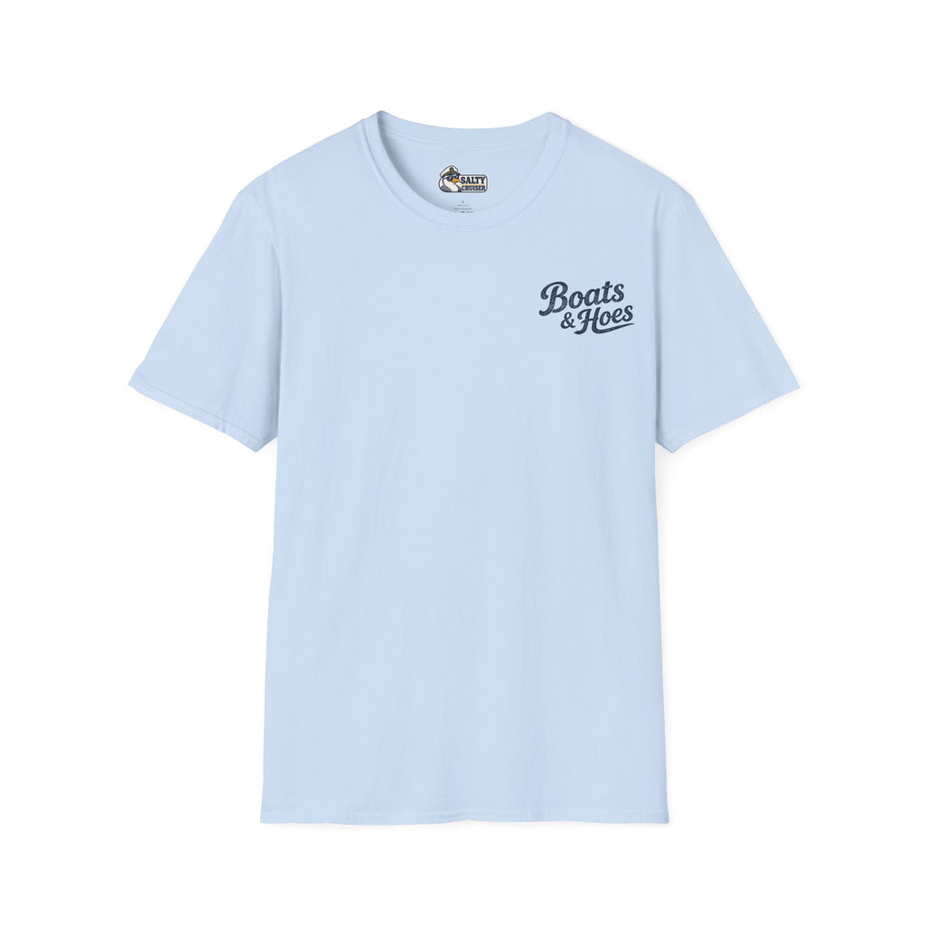 Boats and Hoes Speedboat Front and Back Tee