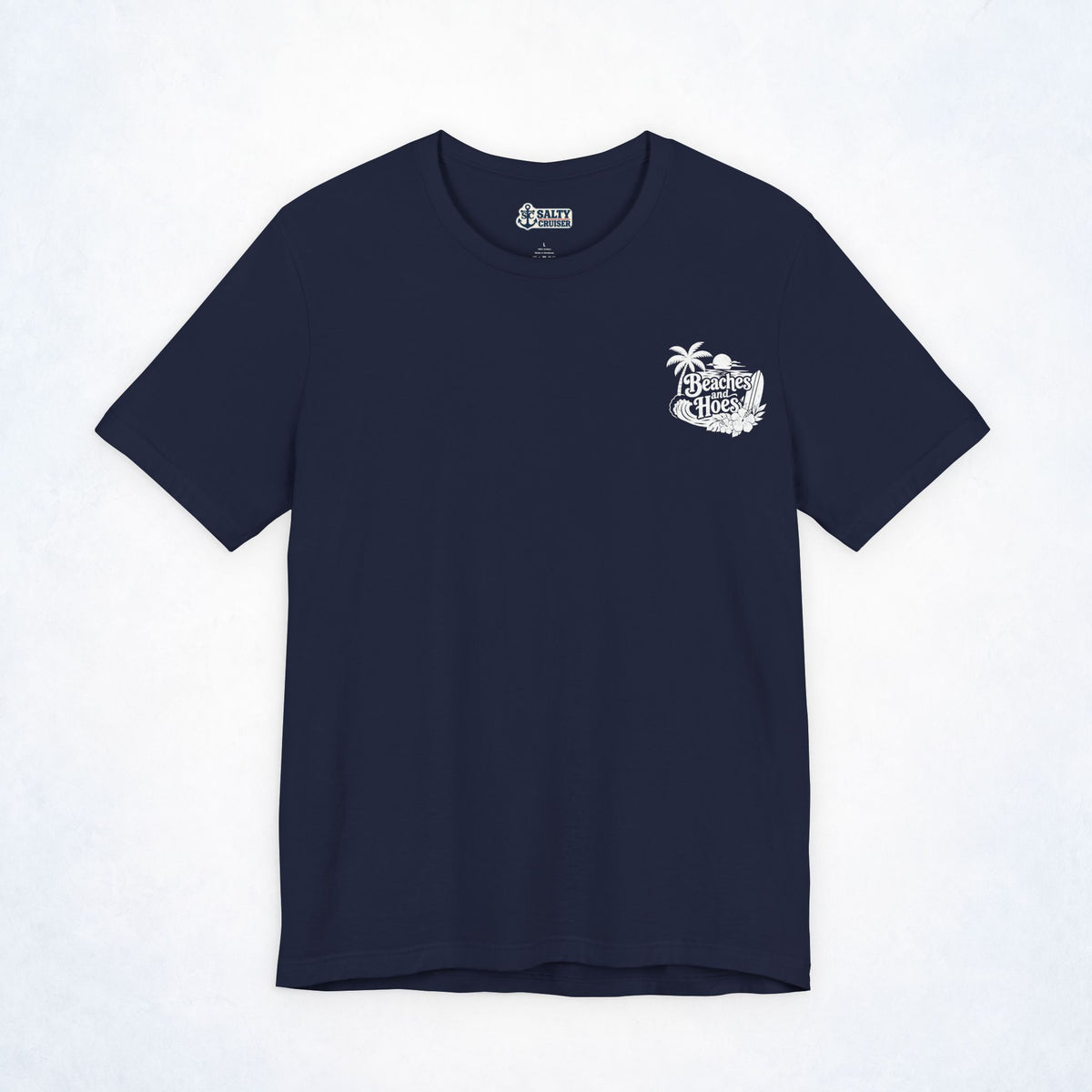 Beaches & Hoes Tropical Front & Back Tee