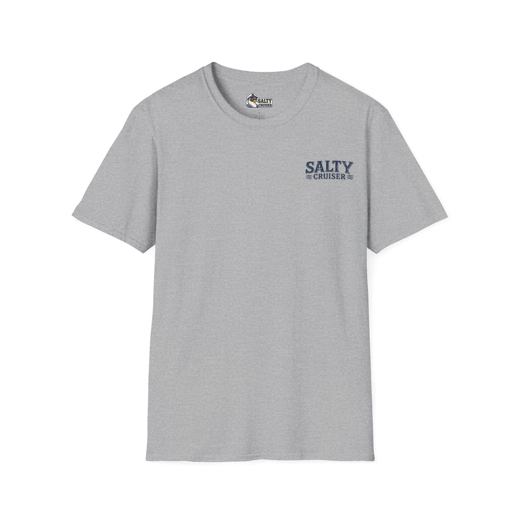 All Aboard Means All Aboard Pier Runner Front and Back Cruise Tee