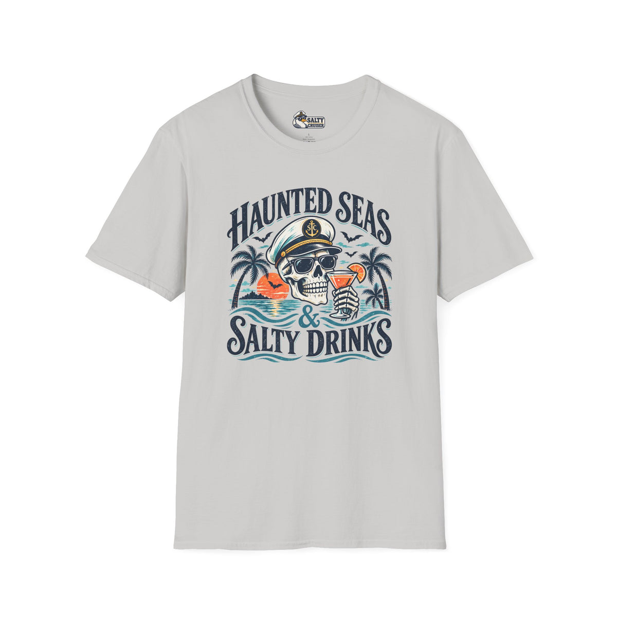 Haunted Seas & Salty Drinks Halloween Cruise Tee