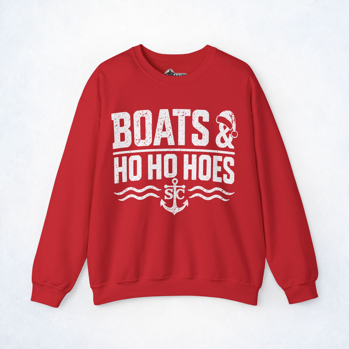 Boats & Ho Ho Hoes Christmas Crewneck Sweatshirt