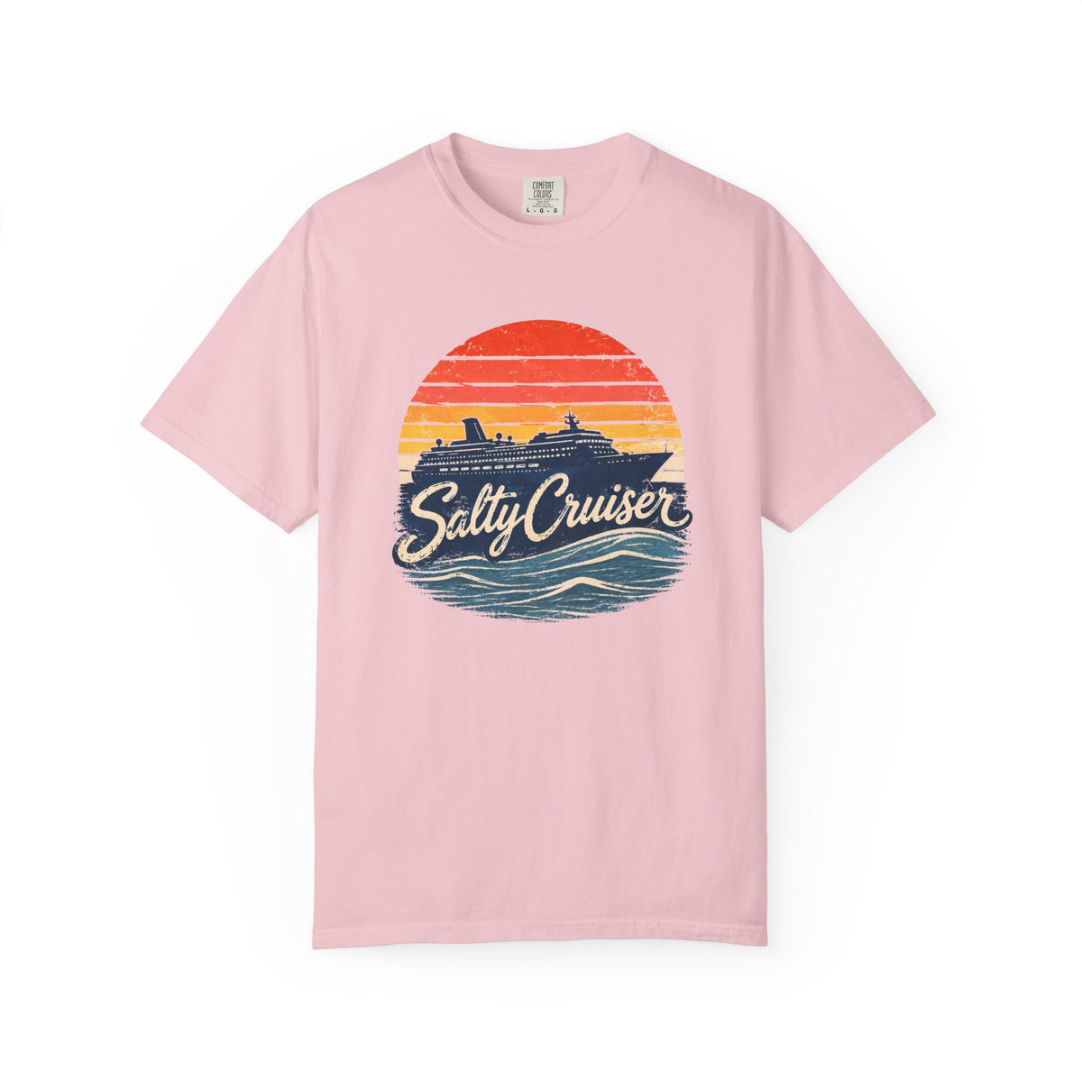 Salty Cruiser Retro Sunset Cruise Tee