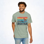 Roatán Honduras Macaw Retro Cruise Tee