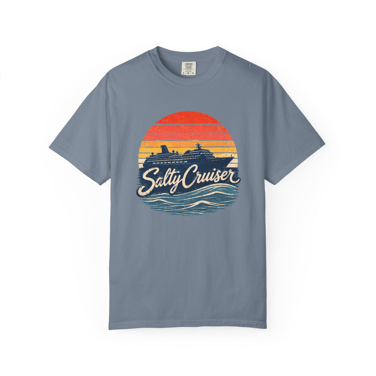 Salty Cruiser Retro Sunset Cruise Tee