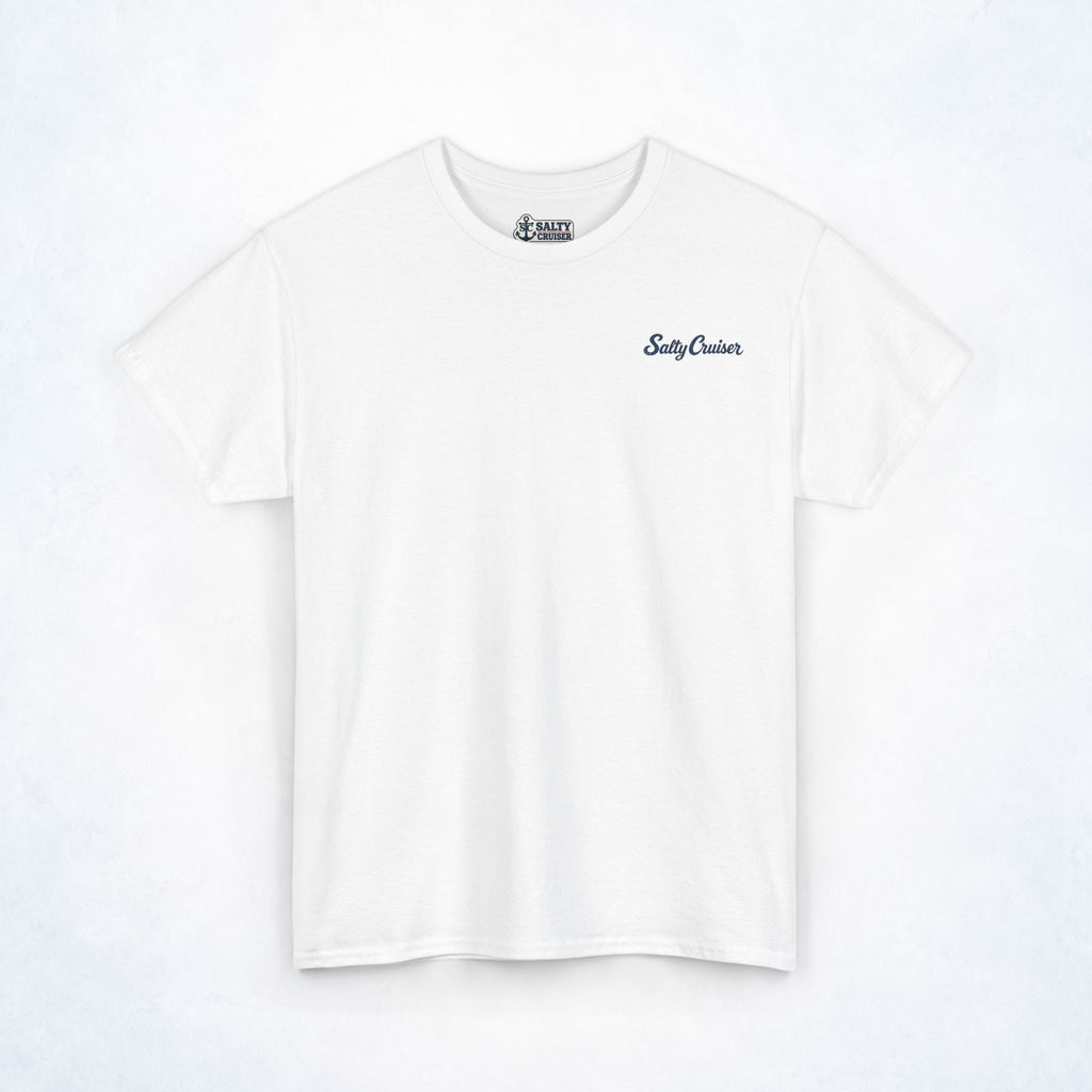 Salty Cruiser Tropical Pier Front and Back Tee