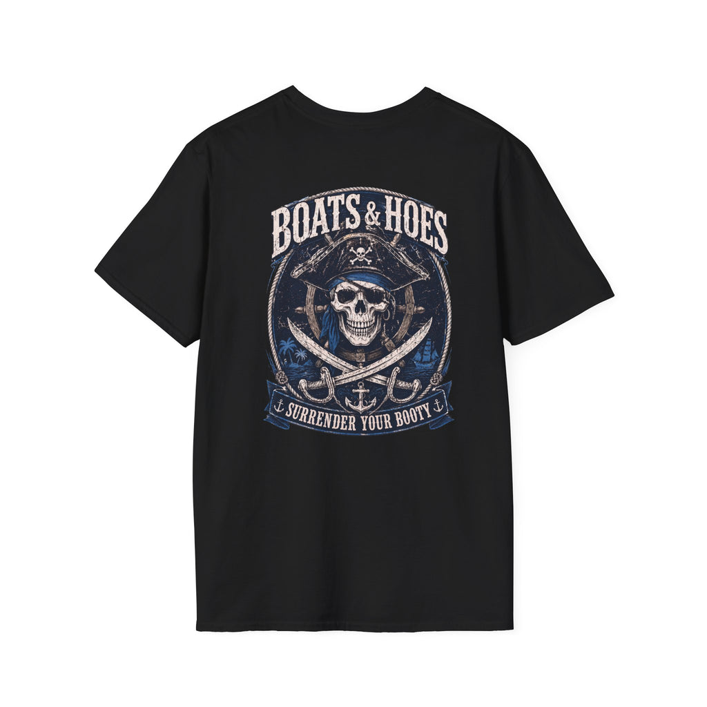 Boats and Hoes Pirate Front and Back Cruise Tee