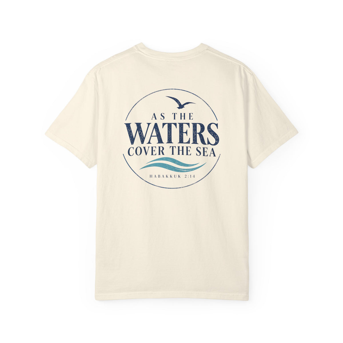 As the Waters Cover the Sea, Habakkuk 2:14, Front and Back