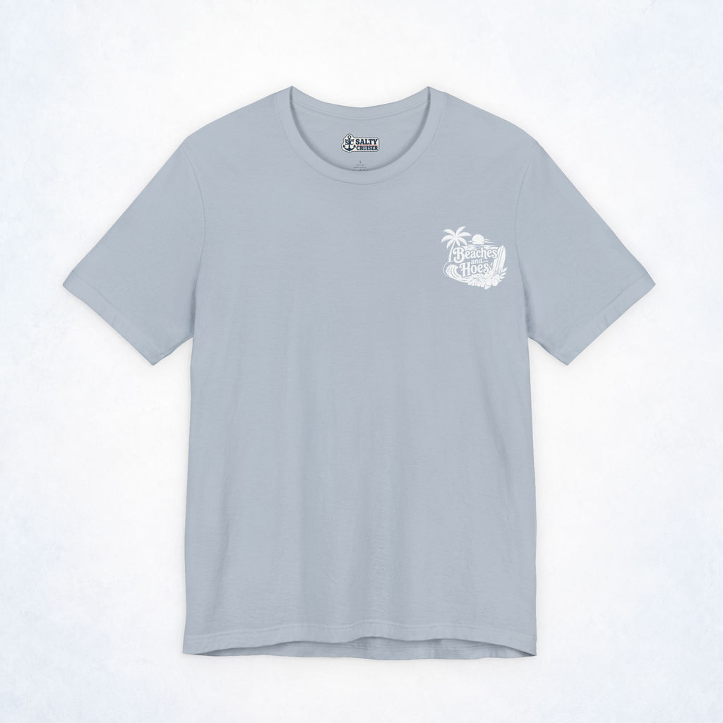 Beaches & Hoes Tropical Front & Back Tee