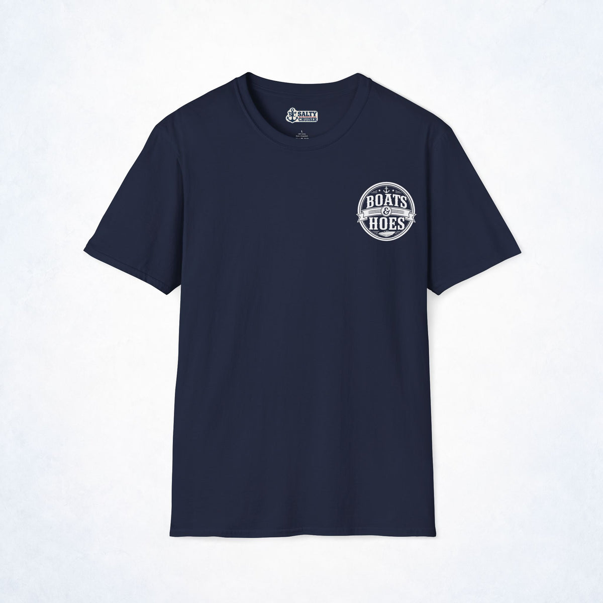 Boats and Hoes Badge Front & Back Print Tee