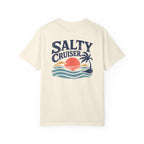 Salty Cruiser Retro Sunset Front and Back Tee