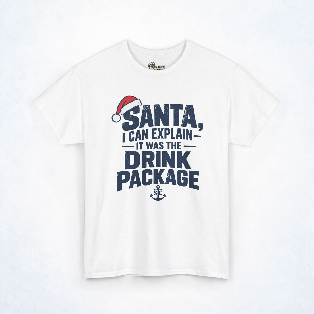 Santa, I Can Explain Drink Package Christmas Tee