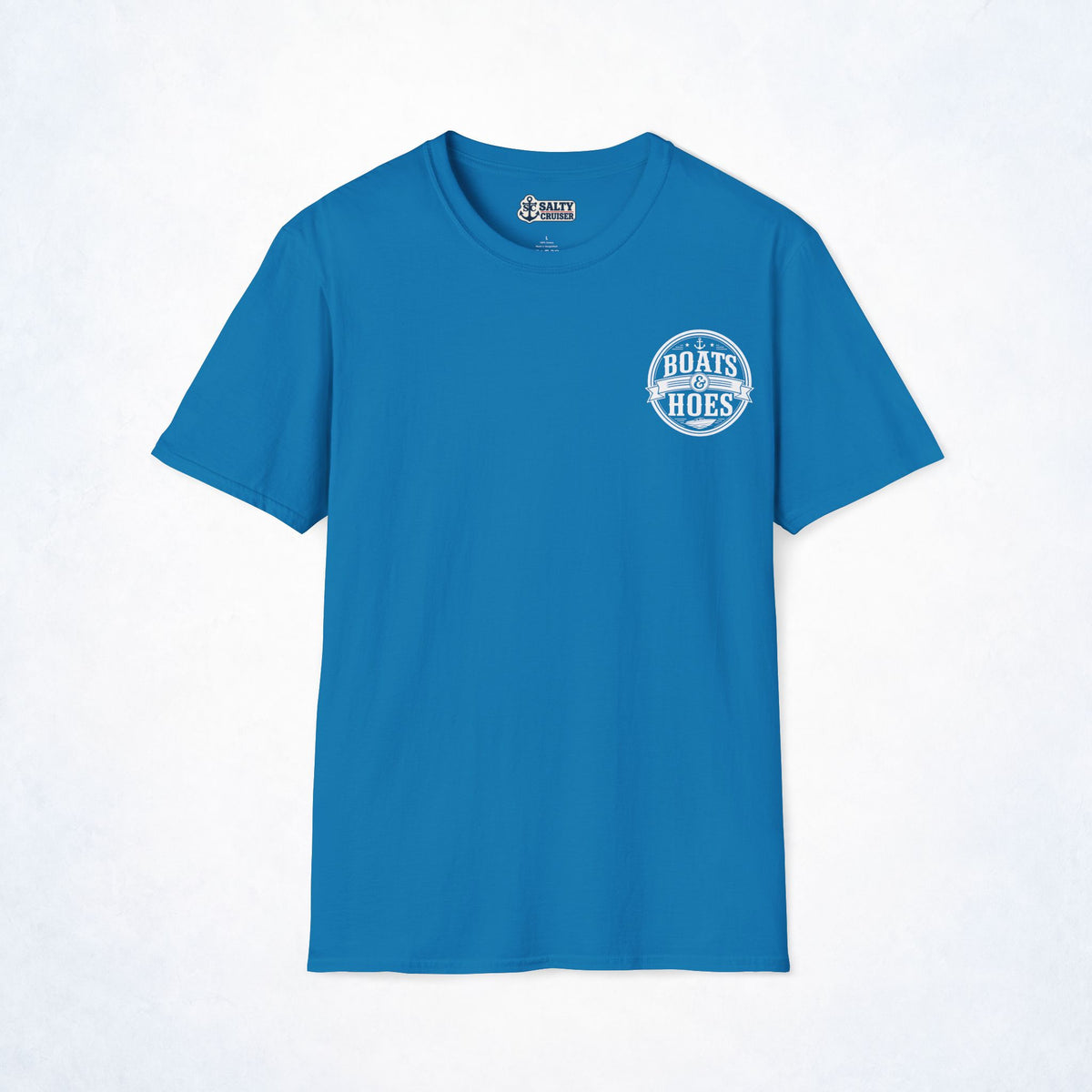 Boats and Hoes Badge Front & Back Print Tee