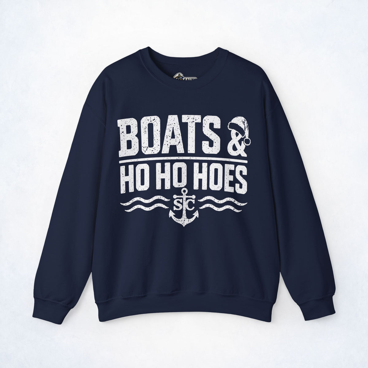 Boats & Ho Ho Hoes Christmas Crewneck Sweatshirt