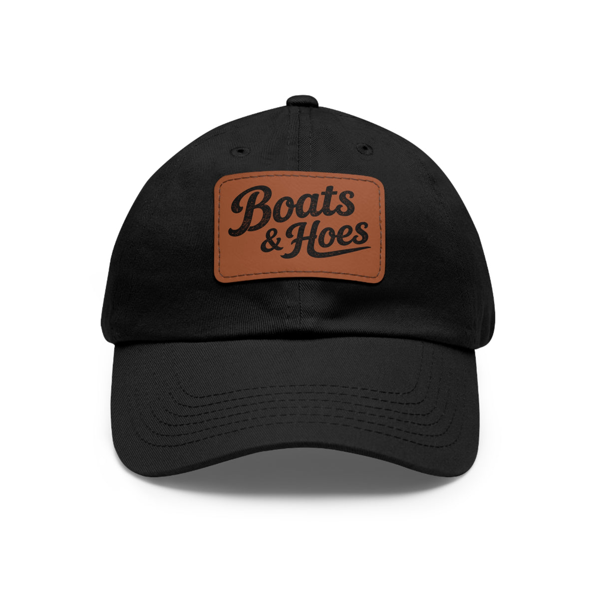 Boats & Hoes Leather Patch Dad Hat