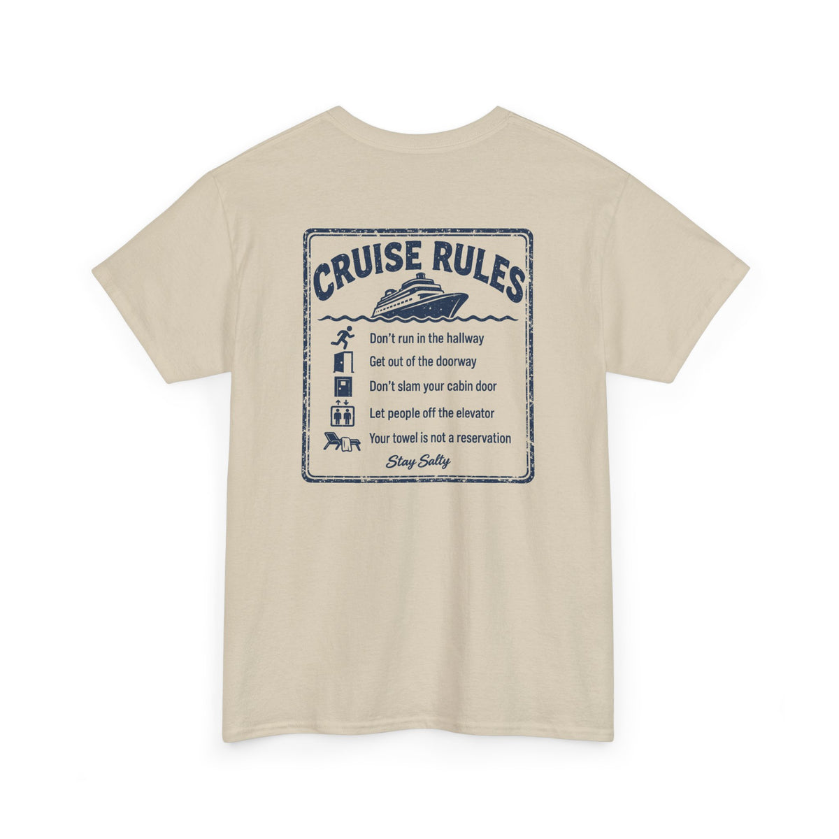 Cruise Rules Front and Back Tee