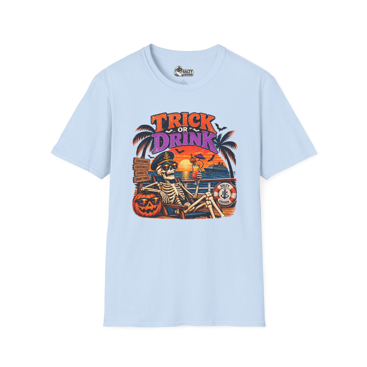 Trick or Drink Halloween Cruise Tee