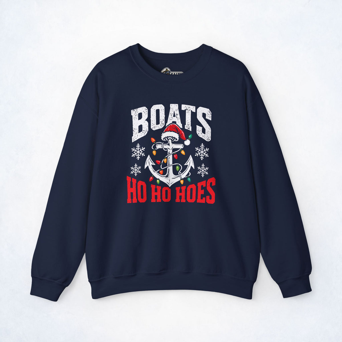 Boats & Ho Ho Hoes Nautical Christmas Sweatshirt