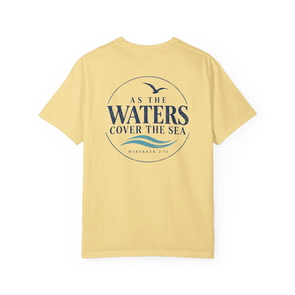 As the Waters Cover the Sea, Habakkuk 2:14, Front and Back