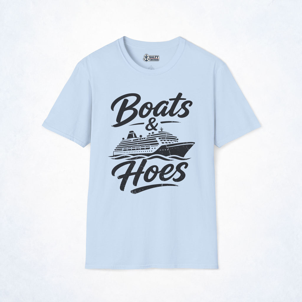 Boats & Hoes Cruise Ship Vintage Graphic Tee