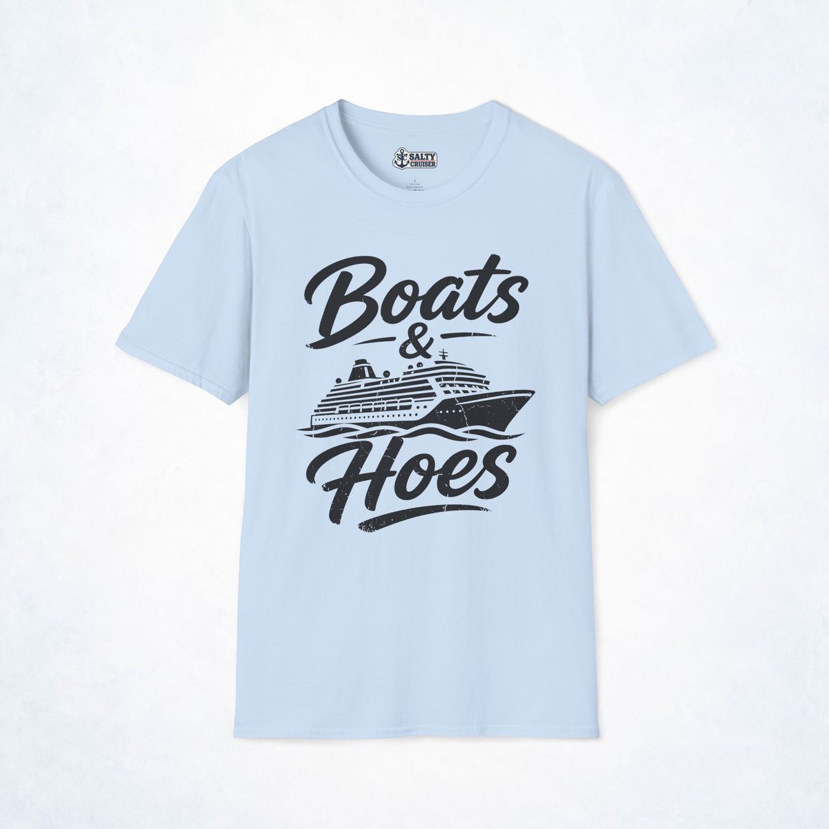 Boats & Hoes Cruise Ship Vintage Graphic Tee
