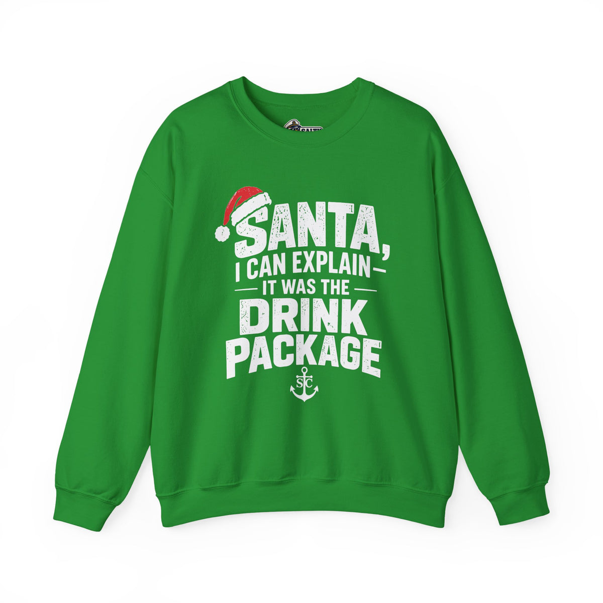 Santa, I Can Explain Drink Package Christmas Sweatshirt