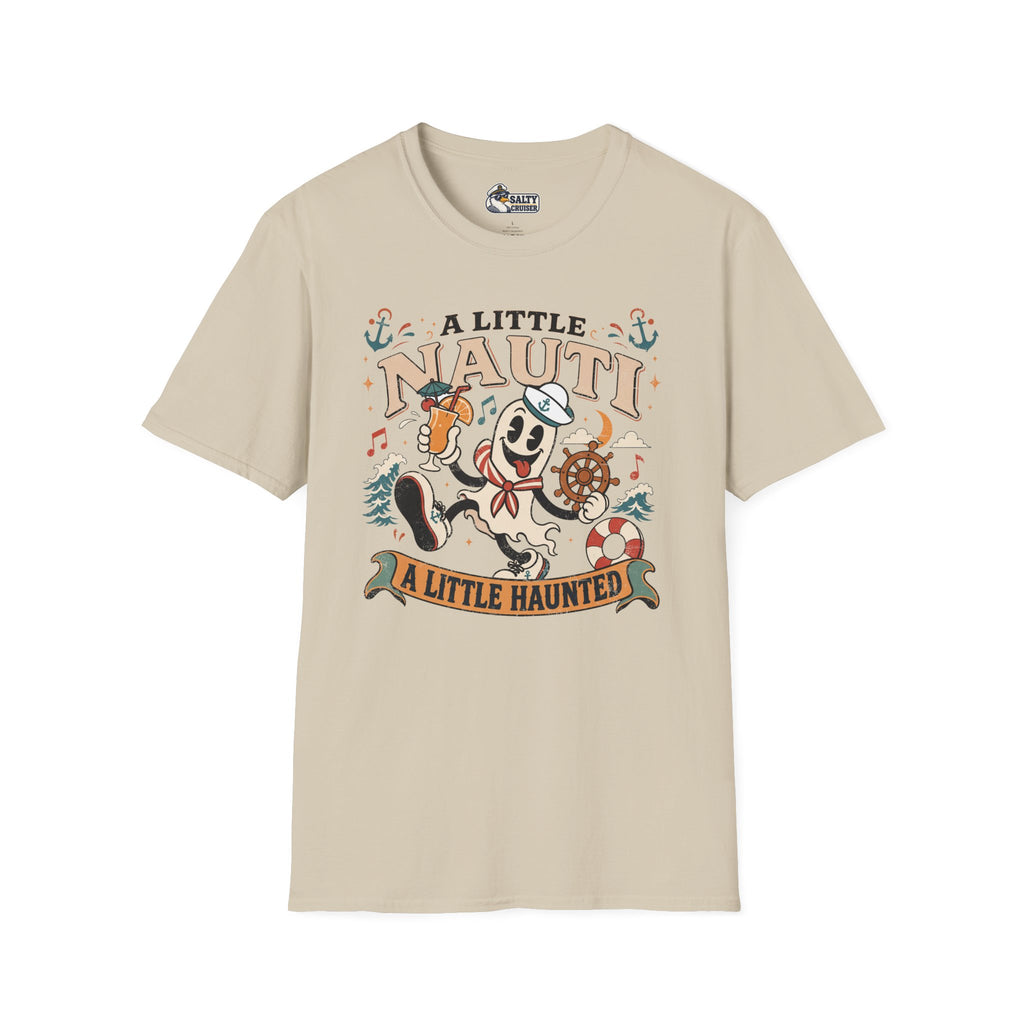 A Little Nauti A Little Haunted Ghost Sailor Cruise Tee