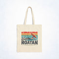 Roatán Honduras Macaw Cotton Canvas Tote Bag