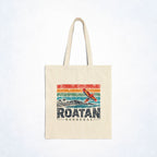 Roatán Honduras Macaw Cotton Canvas Tote Bag