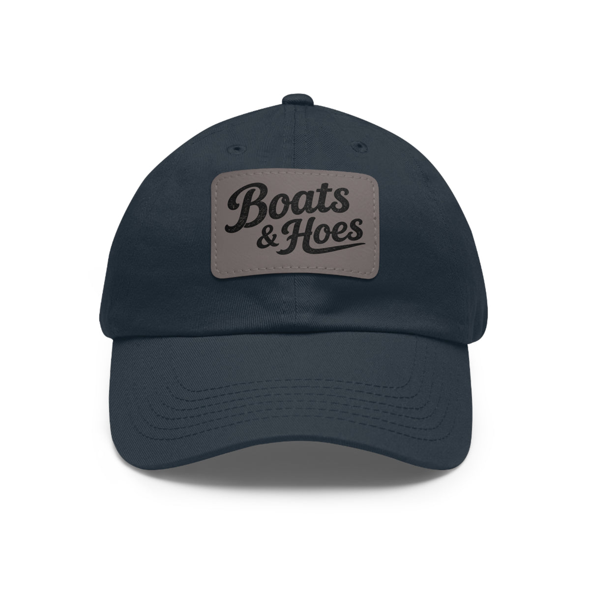 Boats & Hoes Leather Patch Dad Hat