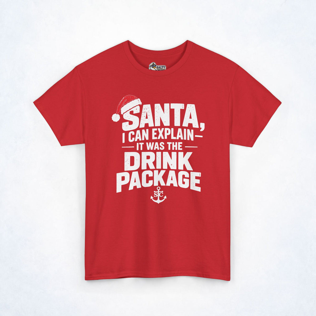 Santa, I Can Explain Drink Package Christmas Tee