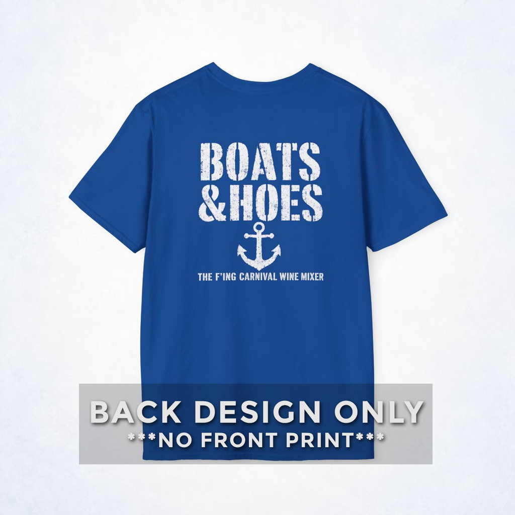 Boats & Hoes **BACK ONLY** Carnival Wine Mixer Cruise Tee