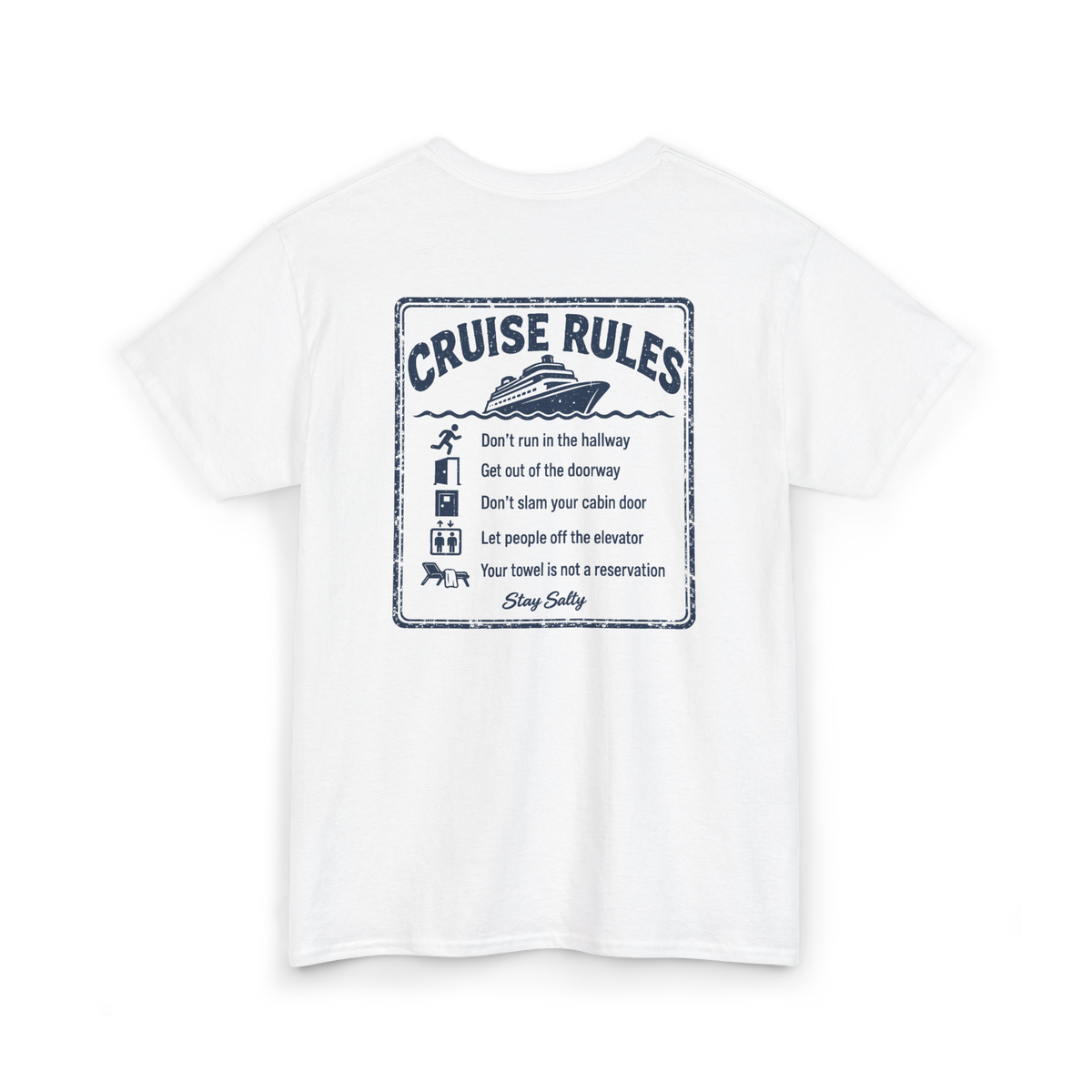 Cruise Rules Front and Back Tee