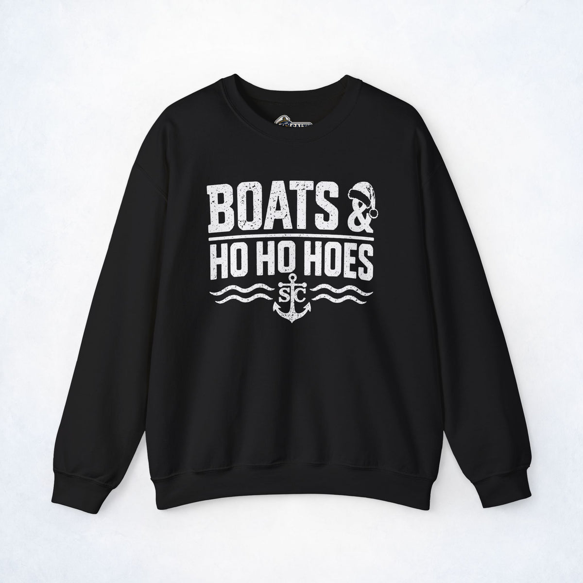 Boats & Ho Ho Hoes Christmas Crewneck Sweatshirt