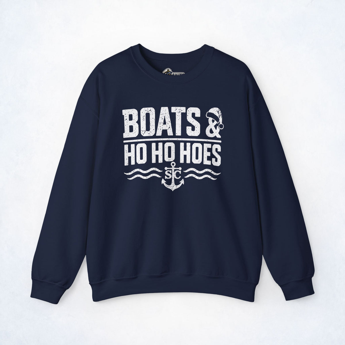 Boats & Ho Ho Hoes Christmas Crewneck Sweatshirt