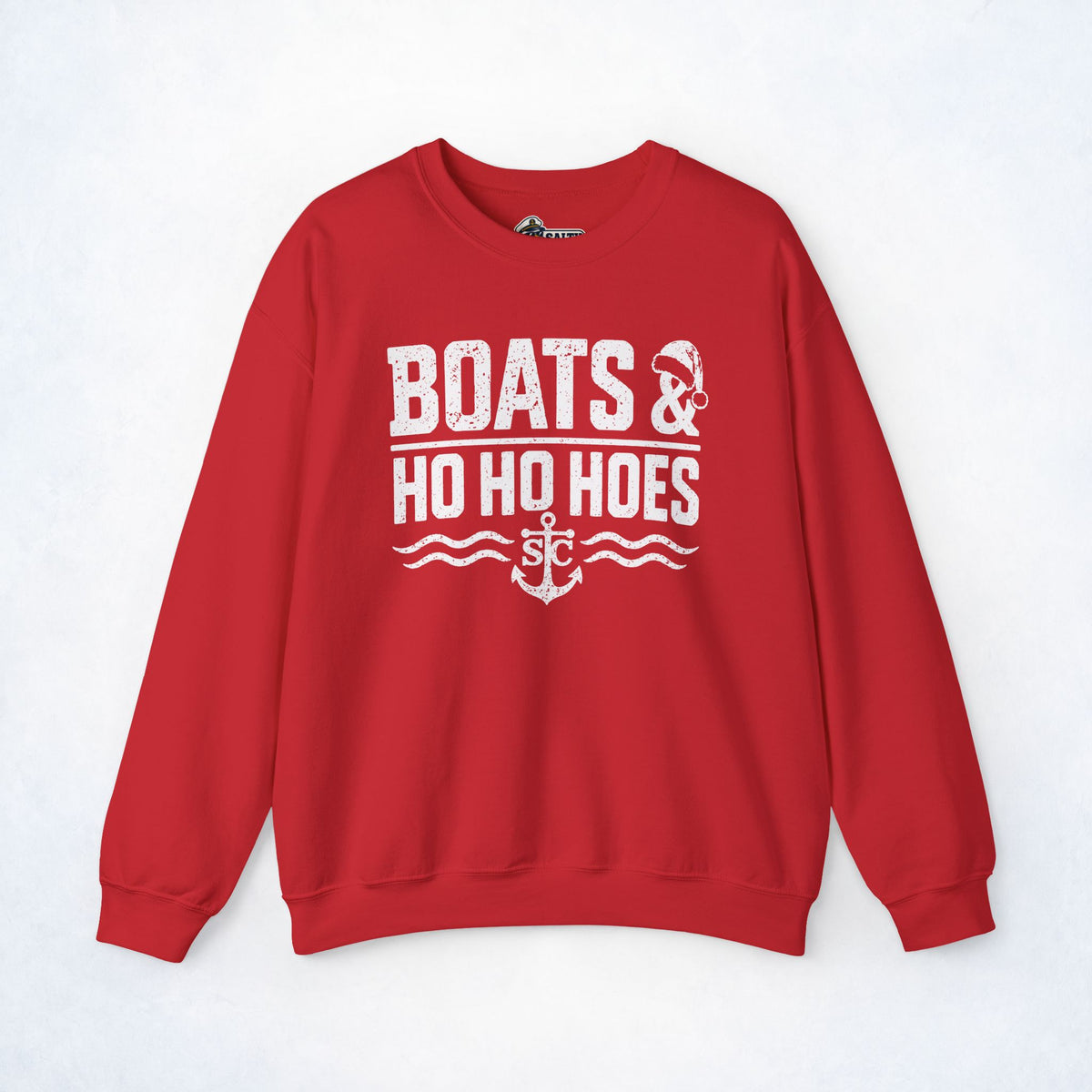 Boats & Ho Ho Hoes Christmas Crewneck Sweatshirt