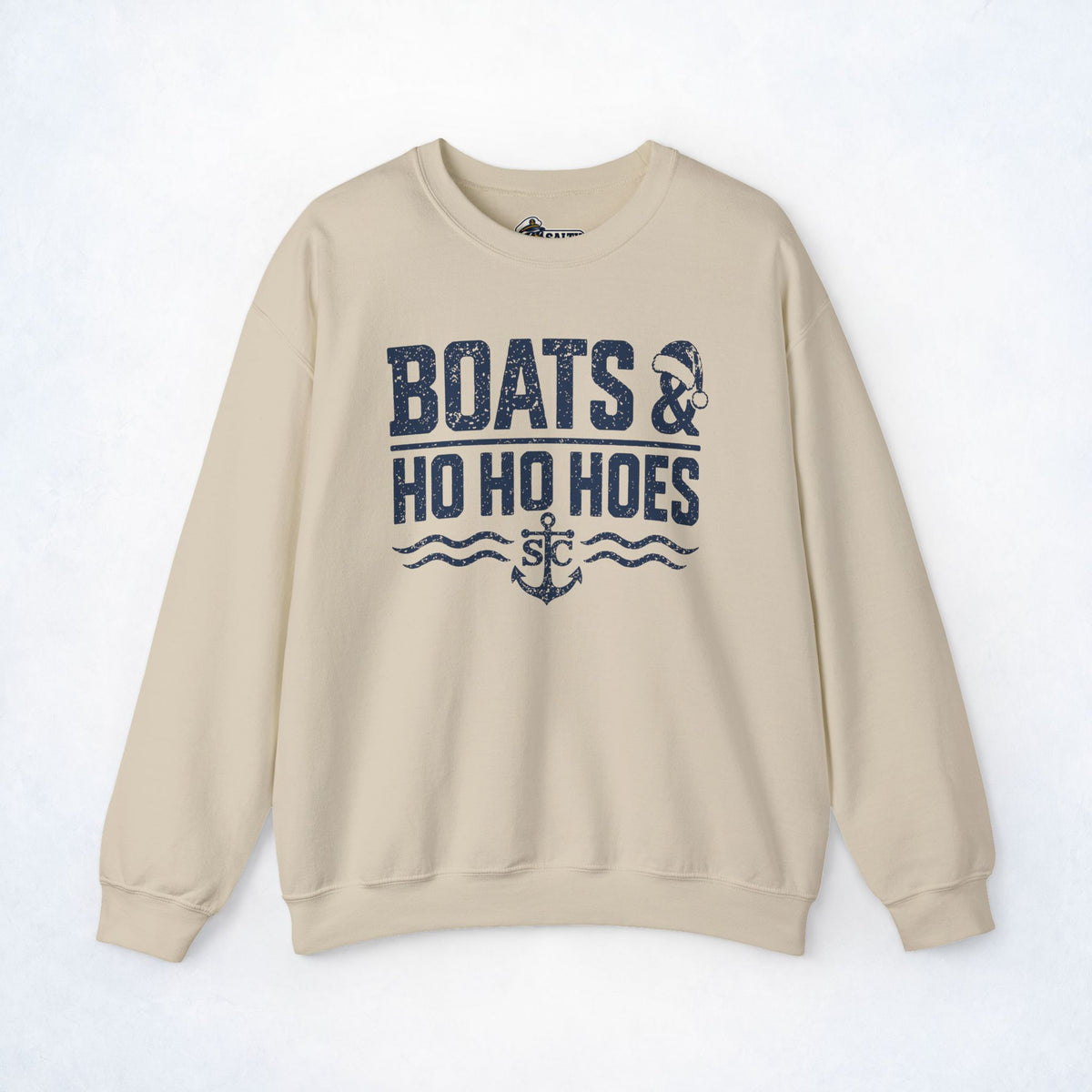 Boats & Ho Ho Hoes Christmas Crewneck Sweatshirt