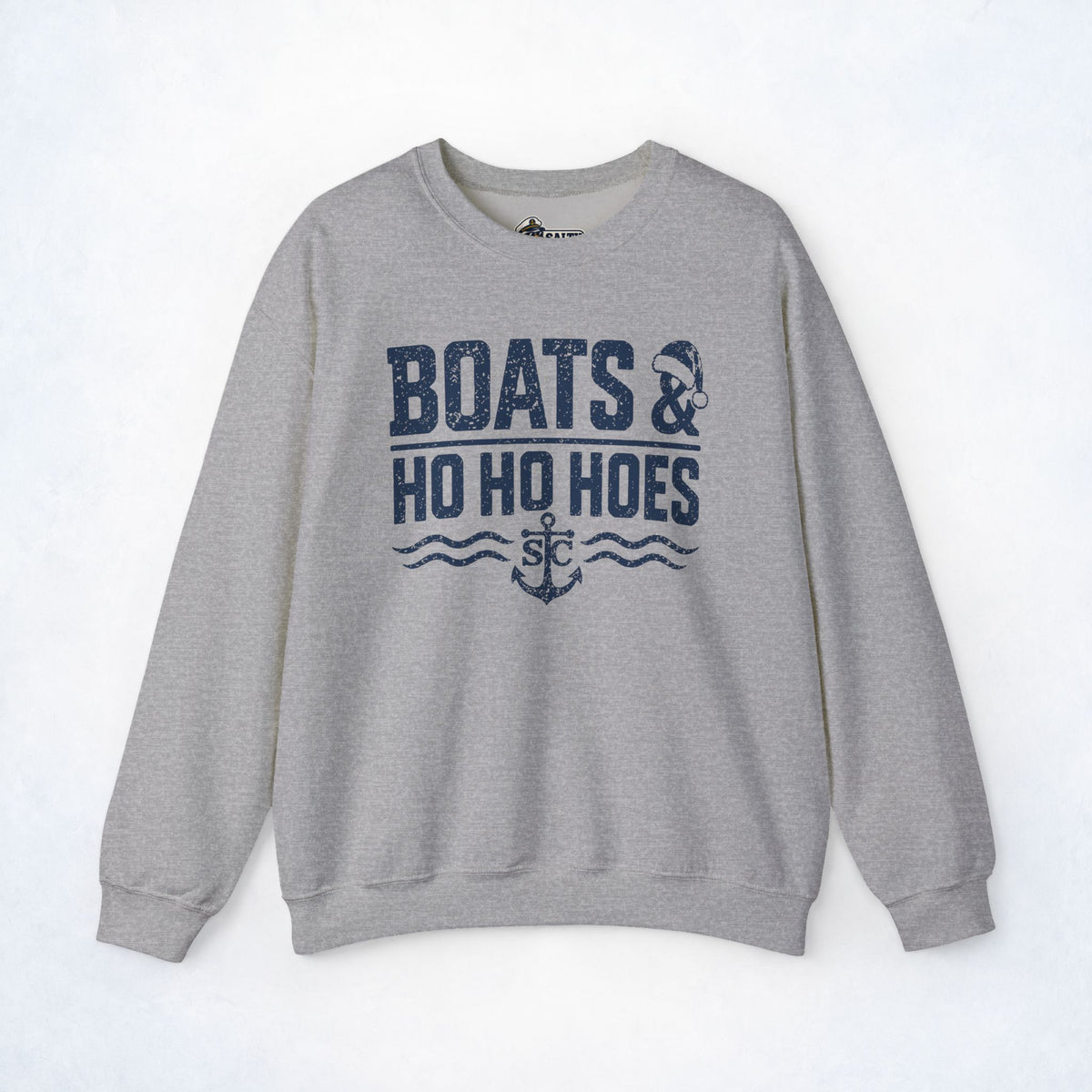 Boats & Ho Ho Hoes Christmas Crewneck Sweatshirt