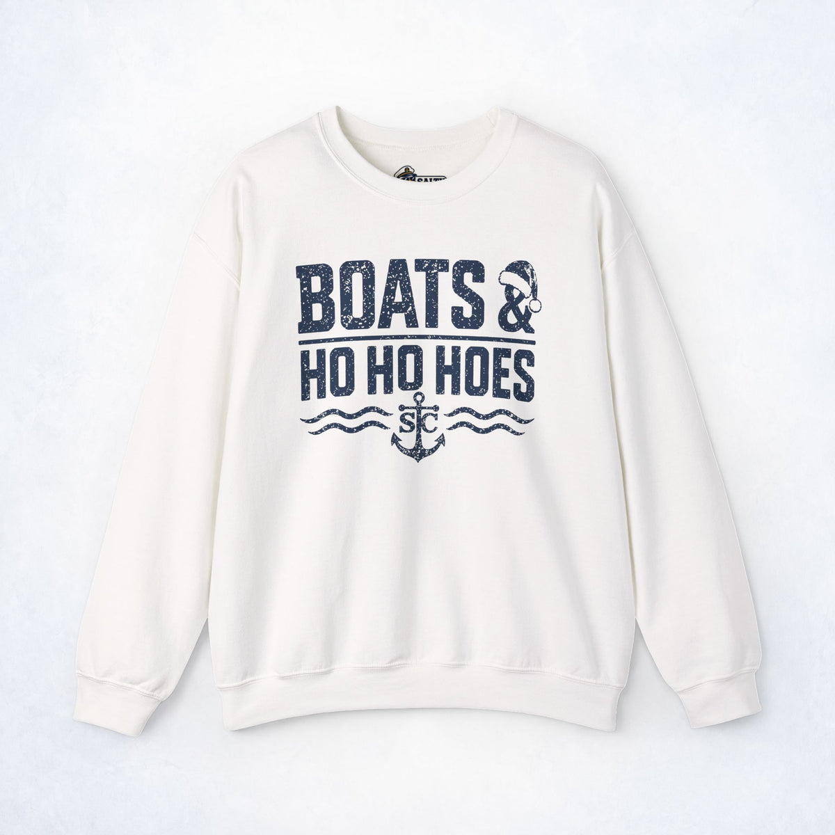 Boats & Ho Ho Hoes Christmas Crewneck Sweatshirt