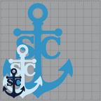 Salty Cruiser Anchor Decal