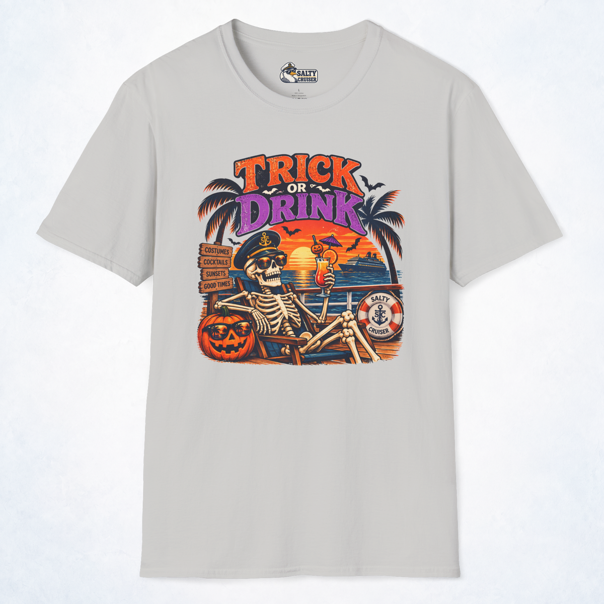 Trick or Drink Halloween Cruise Tee