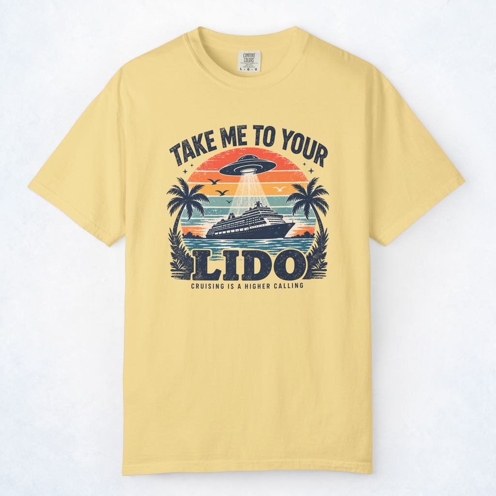 Take Me to Your Lido Retro UFO Cruise Tee