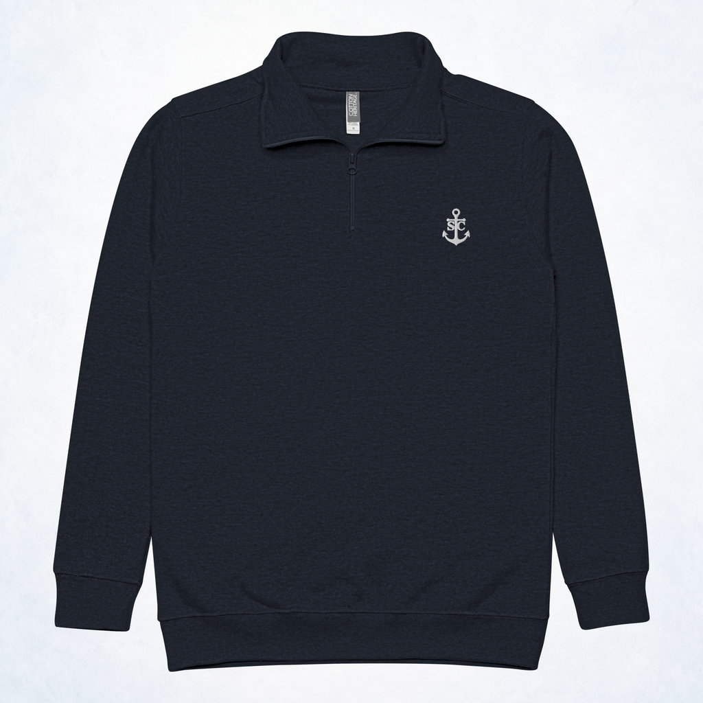 Salty Cruiser Embroidered Quarter-Zip Fleece